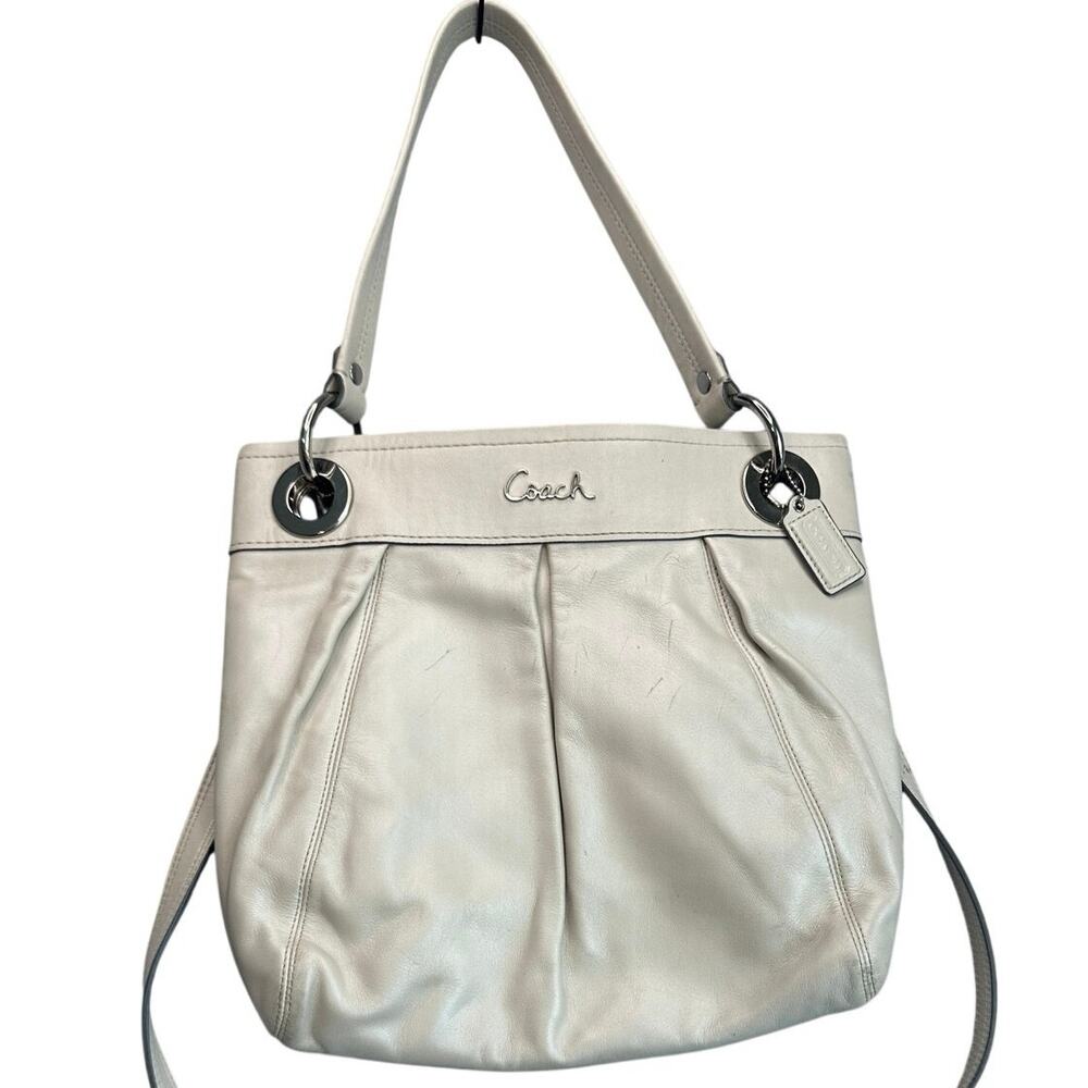 Coach Ashley Hippie Bag Pleated Full Grain Cowhide Leather